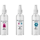 Set of (3) Monster spray Go Away Decal, Monster Spray Stay Away Label