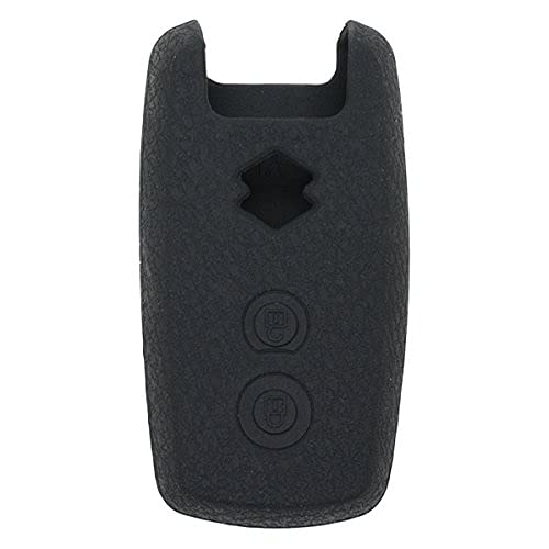 Fassport Leather Texture Silicone Cover Skin Jacket fit for SUZUKI 2 Button Smart Remote Key CV5540 Black