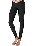 YOGARURU - Workout Pants for Women's Fitness - Back Zip Pocket