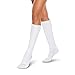 SmartKnit Seamless Over-the-Calf Socks for Diabetes, Arthritis or Sensitive Feet (White, Medium)
