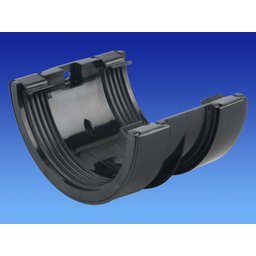 Wavin OSMA Roundline Gutter Jointing Bracket 112mm Black 0T005b
