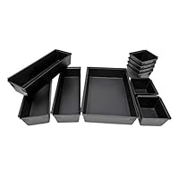 Dial Industries B689K Drawer Organizer Tray Set, Black