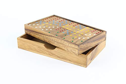 MONKEY POD GAMES Wooden Domino Game - Thumbnail 2