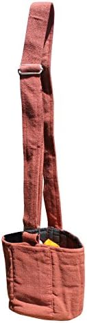 RaanPahMuang Weave Burmese Refugee Shoulder Tiffin Holder Bag Fair Trade, Umber Brown