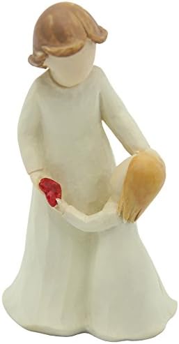 CCOQUS Mother and Daughters Figurine Love is Forever,a Great Gift for Mom(4.5 Inches Tall)