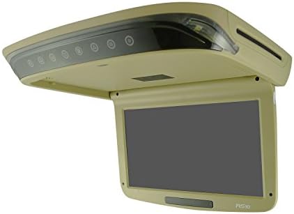 10" Ultra Slim High Definition LED Overhead DVD/USB/SD Rear-Seat Entertainment System with Simple Lock and Mount Plate Vission AM-10RSDT Tan Beige
