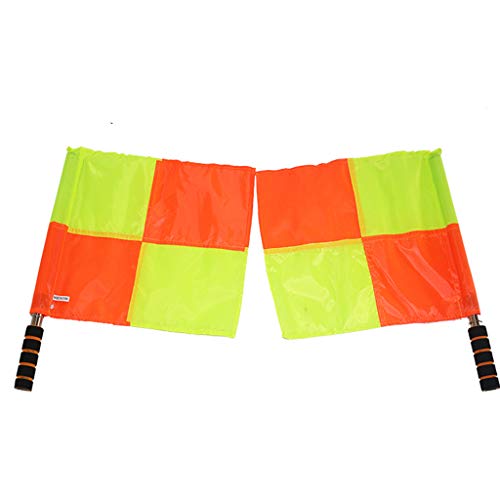 Xeminor Soccer Referee Flag Waterproof Referee Linesman Flag Signal Flag Football Match Competition Referee Equipment 1 Pcs