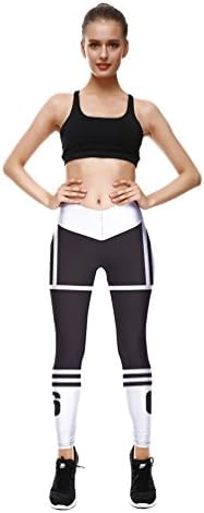 Lesubuy V Wide Waistband Full Length High Waisted Compression Gym Athletic Exercise Leggings Workout for Women XS-XL