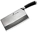 ZHEN Japanese VG-10 3 Layers forged High Carbon Stainless Steel Heavy-Duty Cleaver Chopping Chef Butcher Knife 8-inch, TPR Handle -