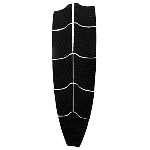surfboard Traction Pad Full Deck Grip Foot Pad, Set of 9 Pcs Kitesurf Kiteboard Black