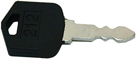 One (1) D554212 212 Ignition Key Made to fit Various Doosan &amp; Daewoo Forklift Models