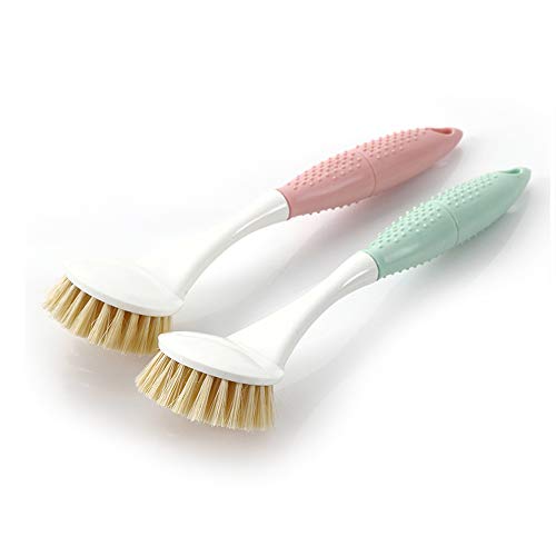Kitchen Dish Brush with Comfort and Slip-resistance Handle for Pans Pots Kitchen Sink Cleaning (2 Colors)