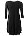 URBANCLEO Womens Basic eLong Hi-Lo Tunic Top T-shirt Dress (PLUS Size Available)