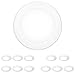 12 Pack 5/6 Inch Dimmable LED Disk Light Flush Mount Recessed Retrofit Ceiling Lights, 15W=120W, CRI90, 1050lm, 3000K Warm White, Installed in Junction Box or Recessed Can, ETL Listed