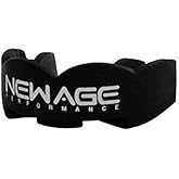 New Age Performance Sports Mouth Guard for Football, Rugby, Hockey, Lacrosse, Improves Balance & Strength, Adult & Youth Mouth Guard, Protects Teeth, Does Not Work for Braces (5DS, Black)