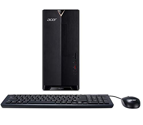 Acer Aspire TC-780 Desktop | Intel Core i5-7400 Quad-Core 3.0 GHz | 16GB DDR4 RAM | 256GB SSD Boot + 1TB HDD | DVD-RW | Included Keyboard & Mouse | WiFi | HDMI | Bluetooth | Card Reader | Windows 10 (Best Home Computer Deals)