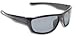 Fisherman Eyewear Striper Sunglasses with Gray Polarized Lens, Black (Large)