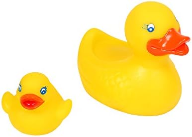 Tootsie Baby, Squeaker Duck Set, 5 inches, Yellow