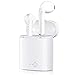 GLOUE Bluetooth Headphones Wireless Earbuds Mini Earphones in-Ear Stereo Sound Noise Cancelling 2 Built-in Mic Earphones Charging Case Compatible iPhone iPad Most Android