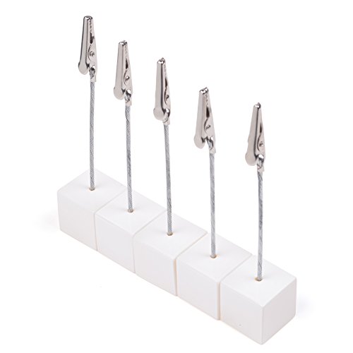 Cosmos® 5 pcs cube base memo clips holder with alligat…