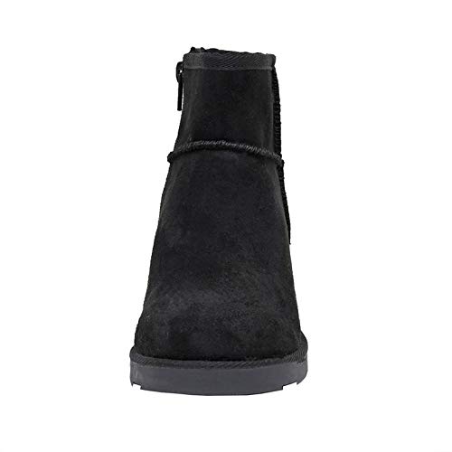 Dunes Women's Karma Hidden Wedge Boot +Wide Width Available, Black, 8.5