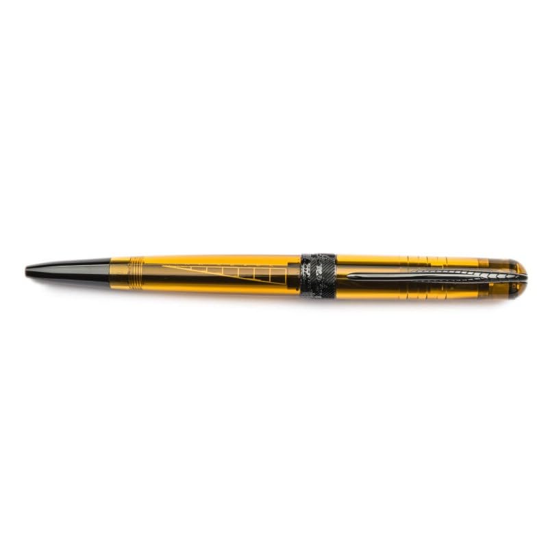 Pineider Avatar UR Demo Black - Ballpoint - Amber
