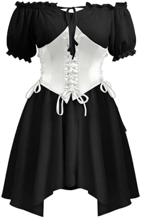 black corset white shirt dress White Shirt Dress