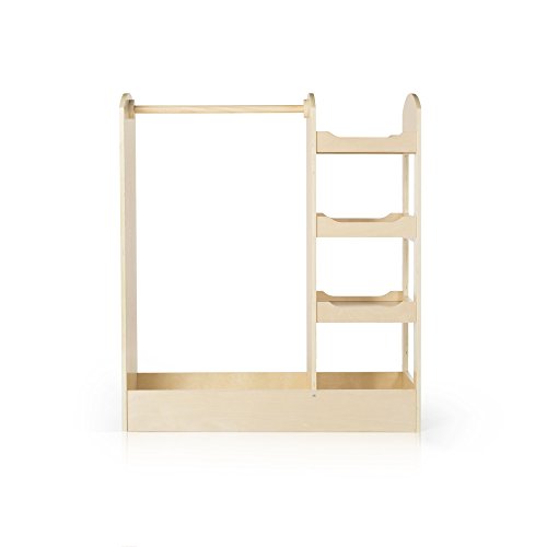 image for Guidecraft See and Store Dress-up Center - Natural: Armoire for Kids w
