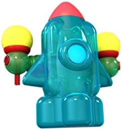 Lite Poppers STEM Learning Build a Rocket Kit- LED Light, Build and Play Rocket Construction Toy with USB Powered LED Base