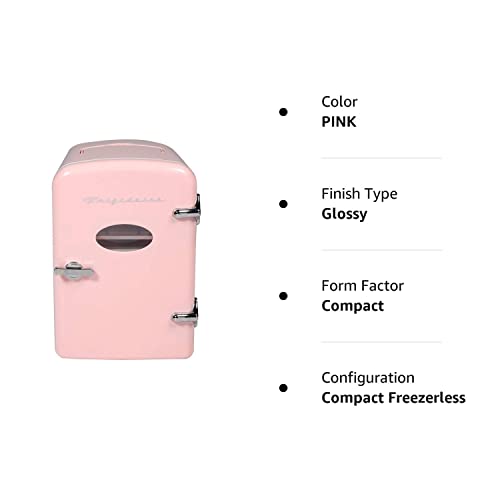 Frigidaire EFMIS175PINK Portable Mini FridgeRetro Extra Large 9Can