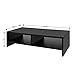 Jerry & Maggie – Monitor Stand | Laptop Stand | Computer Screen Support with Middle Block Panel – Modern Office Desk Wooden Like Rack Shelf Unit Storage Desk Organizer Shelving – Blackthumb 1