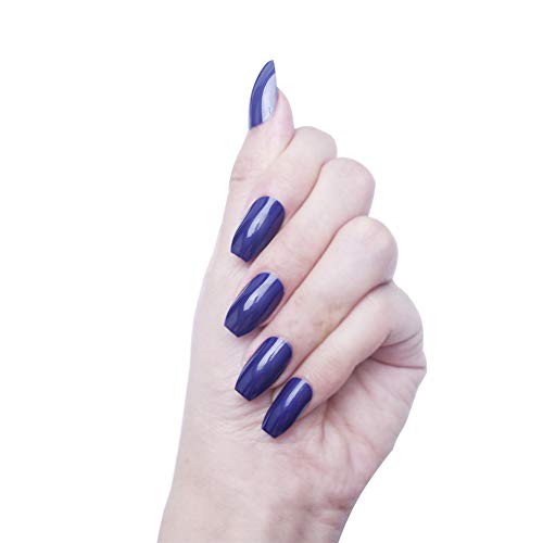 120Pcs Colorful Full Cover Medium Coffin False Gel Nails Art Tips Sets(White Black Grey Blue Wine Red) - Thumbnail 5