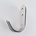 KES SUS 304 Stainless Steel Storage Organizer Hook Bathroom Single Robe Towel Coat Hook Rustproof Kitchen Utensil Utility Hanger Solid Metal Heavy Duty Wall Mount, Brushed Finish 10 Pack, A2062-P10