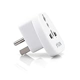 SYCON USA Canada Travel Plug Adapter Type B -Universal Grounded Wall Plug Adapter