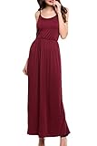 Meaneor Women's Adjustable Slip Dress Spaghetti Strap Long Maxi Dresses