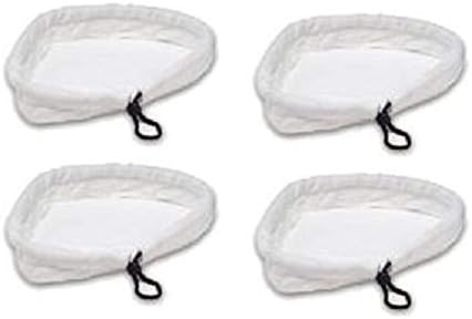 Deals2u365(™) Washable Microfibre Cloth Cleaning Pads for Hyundai 1500W Steam Cleaner Mop (Pack of 4, White)