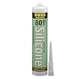 Accumetric 02505CL10 Boss 801 Pool & Spa Neutral Cure Clear Silicone Adhesive - 10.3 oz
