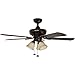 Honeywell Springhill 44-Inch Ceiling Fan with 3 Sunset Shade Lights, Five Reversible Cimarron/Ironwood Blades, Oil-Rubbed Bronze