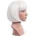 BESTUNG Short Straight Bob Hair Wigs with Flat Bangs for Women Multi Color Cosplay Party Costume Wig (1001#)