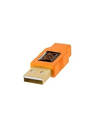 Tether Herramientas 15 ft. tetherpro USB a macho a mini B 8 Pin Cable (Naranja)