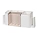 Liobaba Silicone Wall Sucker Toothbrush Holder Bathroom Suction Cup Toothbrush Rack (White) primary