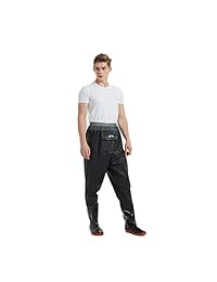 Holulo Pesca Waders PVC Pecho Waders Cintura impermeable Waders Pesca Caza Bota Pie Wader Wading Pantalones para hombres mujeres