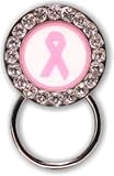 Pink Ribbon Rhinestone Magnetic Eyeglass Holders
