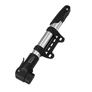 ICOUVA Bike Pump, Portable Air Pump Mini Bicycle Air Pump Fits Presta & Schrader for for Mountain Road Bike, Football…