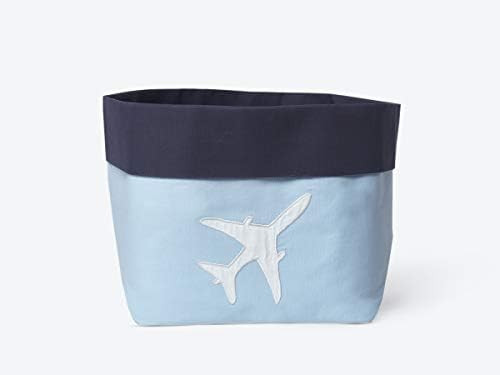 Masilo Dream Wings Fabric Storage Baskets, Large, Blue (440.0mm L X 220.0mm W)