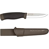 Morakniv Companion Heavy Duty Knife with Carbon Steel Blade, 0.125/4.1-Inch
