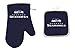 Seattle Seahawks NFL Team Logo Sports Fan BBQ Barbeque Cook Grill Home Outdoor Indoor Kitchen Oven Mitt Glove and Potholder Set