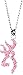 Signature Browning Bling Buckmark Necklace Pink
