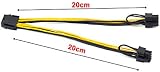 baolongking 2x 8 Pin to Dual 8 Pin PCI-E Power Cable Splitter for Graphics Card view 2