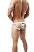 ONEFIT Sexy Striped Breathable G-string Thongs Low Raise Underwears for Men Blue Medium (CN Large)